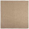 vidaXL Innen- und Au&szlig;enteppich AGIRA Natur 120 x 120 cm Polyester
