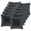 vidaXL Kissen mit Kissen HEERLEN 12 Stk. Anthrazit PV Fleece