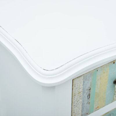 vidaXL Sideboard mit 4 Schubladen Weiß 40 x 30 x 95 cm MDF