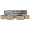 vidaXL Sofa Set 6 stk. Poly-Rattan
