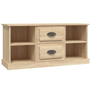 vidaXL TV-Schrank Sonoma-Eiche 99,5x35,5x48 cm Holzwerkstoff