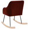 vidaXL Schaukelstuhl Weinrot Stoff