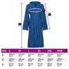vidaXL Bademantel KINN Blau XL Baumwolle