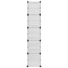 vidaXL Schuhregal Transparent 44x31,5x153,5 cm PP
