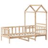 vidaXL Tagesbett mit Dach 90x190 cm Massivholz Kiefer