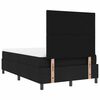 vidaXL Boxspringbett mit Matratze Schwarz 120 x 190 cm Stoff