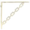 vidaXL Wandregalhalterungen 12 stk. Antik Wei&szlig; 10,5 x 10,5 x 3 cm