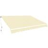 vidaXL Gelenkarmmarkise 400 cm Cremewei&szlig;