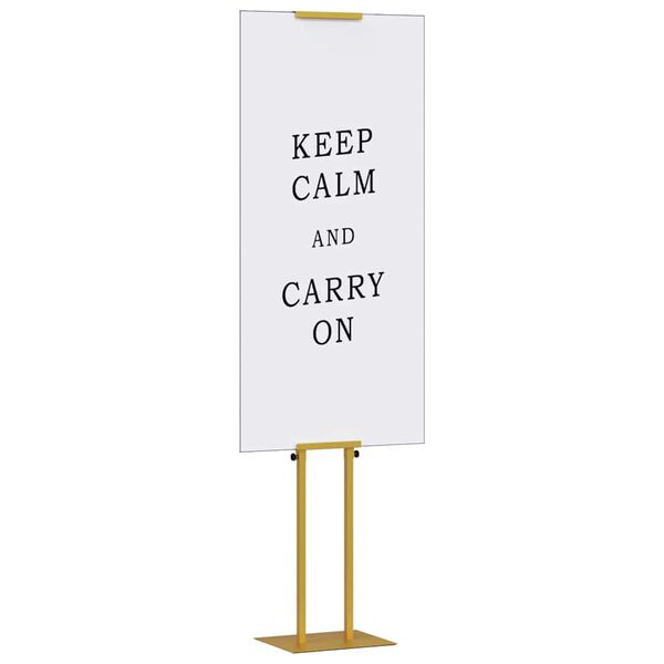 vidaXL Messest&auml;nde 2 pcs Gold 30 x 23,5 x 210 cm Stahl