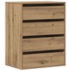vidaXL Kommode Artisan-Eiche 60x41x76 cm Holzwerkstoff