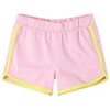 vidaXL Kindershorts mit Besatz Knallrosa 128