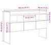vidaXL Sideboard Artisan-Eiche 105x30x70 cm Holzwerkstoff