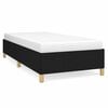 vidaXL Bettgestell ohne Matratze Schwarz 80x200 cm Stoff