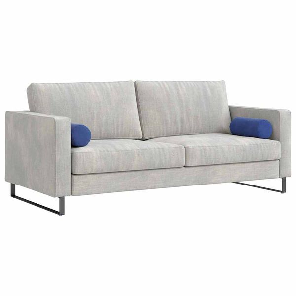 vidaXL Bolsterkissen 2 St&uuml;ck Polizeiblau &Oslash; 15 x 40 cm Cordstoff