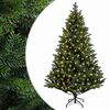 vidaXL K&uuml;nstlicher klappbarer Weihnachtsbaum 120 cm 150 LEDs