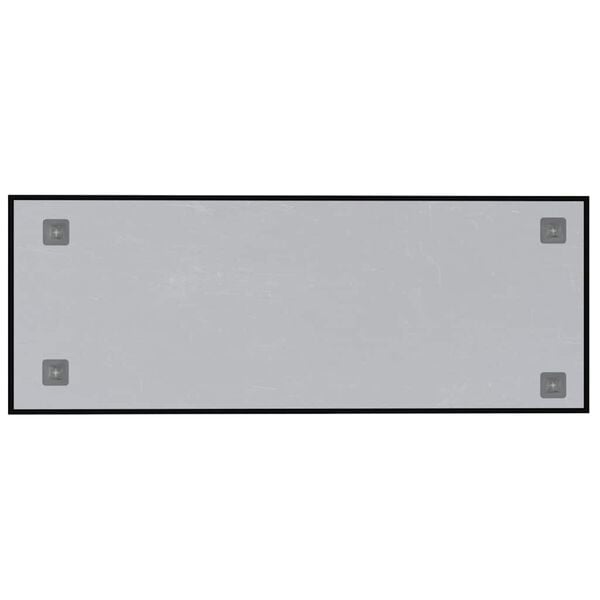 vidaXL Magnettafel Wandmontage Schwarz 80x30 cm Hartglas