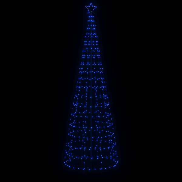 vidaXL LED-Weihnachtsbaum mit Erdspie&szlig;en 570 LEDs Blau 300 cm