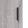 vidaXL Highboard Grau Sonoma 34,5x34x180 cm Holzwerkstoff