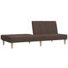 vidaXL Schlafsofa 2-Sitzer Taupe Stoff
