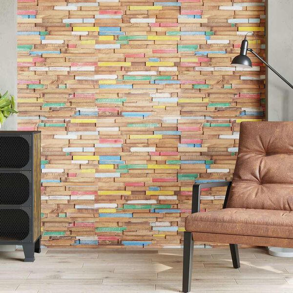 vidaXL Wandplatten 10 Stk. 1,03 m² Massivholz Teak