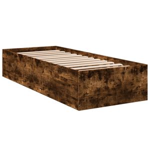 vidaXL Bettgestell R&auml;uchereiche 90x200 cm Holzwerkstoff