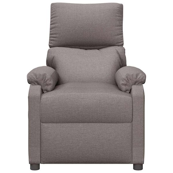 vidaXL Massagesessel Taupe Stoff