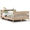 vidaXL Massivholzbett mit Regal ohne Matratze 150x200 cm Kiefer