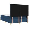 vidaXL Boxspringbett mit Matratze mit Kopfteil Blau 140 x 200 cm Stoff