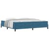 vidaXL Boxspringbett mit Matratze Dunkelblau 200 x 220 cm Stoff