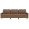 vidaXL 3-Sitzer-Sofa Braun 210 cm Stoff