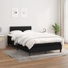 vidaXL Boxspringbett mit Matratze Schwarz 120x190 cm Stoff