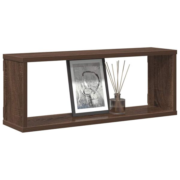 vidaXL Würfelregale 4 Stk. Braun Eichen-Optik 60x15x23cm Holzwerkstoff