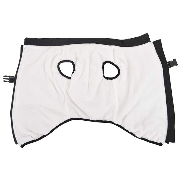 vidaXL Hundemantel Schwarz L44 Fleece und Polyester