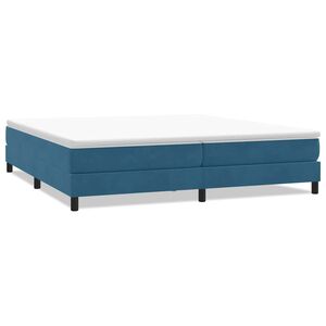 vidaXL Boxspringbett ohne Matratze Dunkelblau 200x210 cm Samt