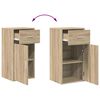 vidaXL Sideboard mit Schubladen Sonoma-Eiche 38 x 34 x 75 cm