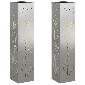 vidaXL Solar LED Weg Licht 2 pcs Rostig Galvanisiert