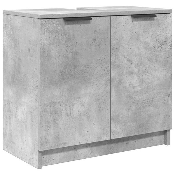 vidaXL Badezimmerschrank Beton Grau 64,5 x 33,5 x 59 cm Holzwerkstoff