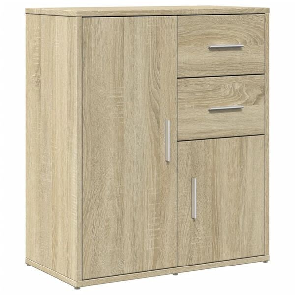vidaXL Sideboards 2 Stk. Sonoma-Eiche 60x31x70 cm Holzwerkstoff