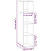 vidaXL Highboard Wei&szlig; 30x41x124 cm Holzwerkstoff
