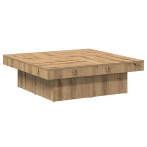 vidaXL Couchtisch Artisan-Eiche 90x90x28 cm Holzwerkstoff