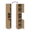 vidaXL Badschrank Artisan-Eiche 32x34x188,5 cm Holzwerkstoff