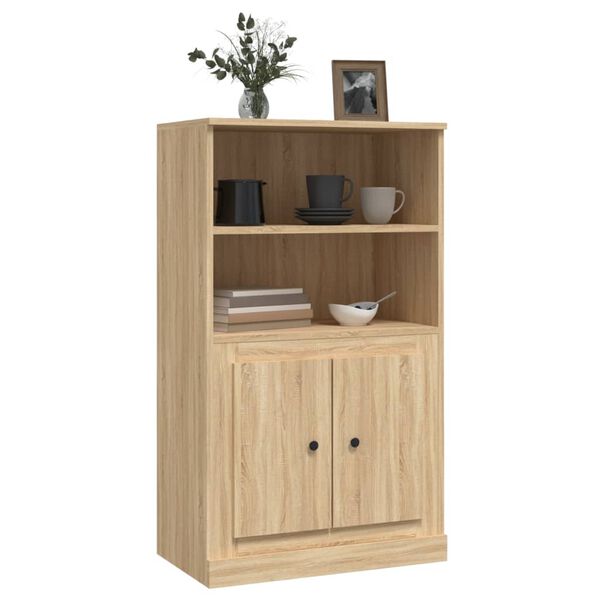 vidaXL Highboard Sonoma-Eiche 60x35,5x103,5 cm Holzwerkstoff