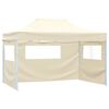 vidaXL Party-Zelt Creme 280 x 410 x 315 cm Oxford-Stoff