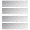 vidaXL Treppe Tritt Rechtwinklig 4 pcs Silber 80 x 20 cm Aluminium