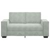 vidaXL 2-Sitzer-Sofa Hellgrau 120 cm Samt