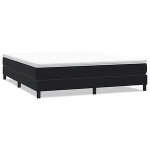 vidaXL Boxspringbett ohne Matratze Schwarz 180x220 cm Samt