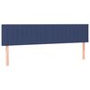 vidaXL Boxspringbett mit Matratze Blau 180x200 cm Stoff