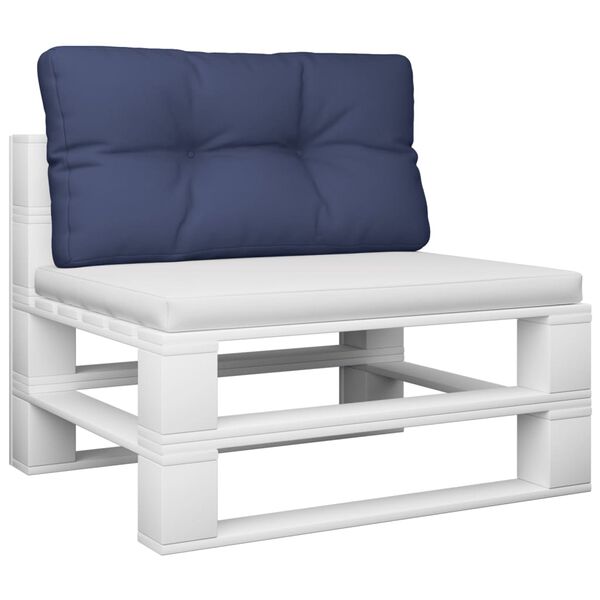 vidaXL Palettenkissen Marineblau 80x40x12 cm Stoff