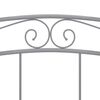 vidaXL Bett Grau Metall 180x200 cm