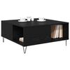 vidaXL Couchtisch Schwarz Eichen-Optik 80 x 80 x 36,5 cm Holzwerkstoff